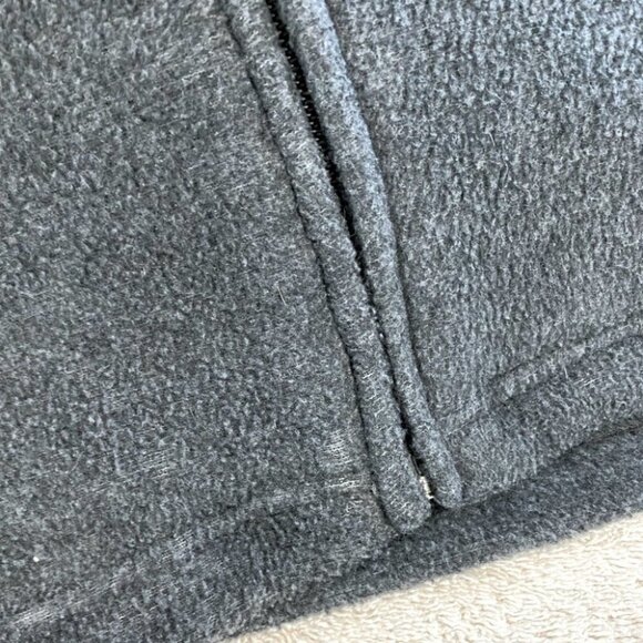5/&25 Vintage Northern Reflections grey fleece zip vest with snowman M - Picture 8 of 13